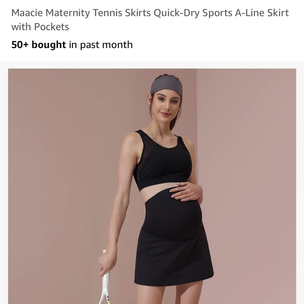 Maternity tennis skirts